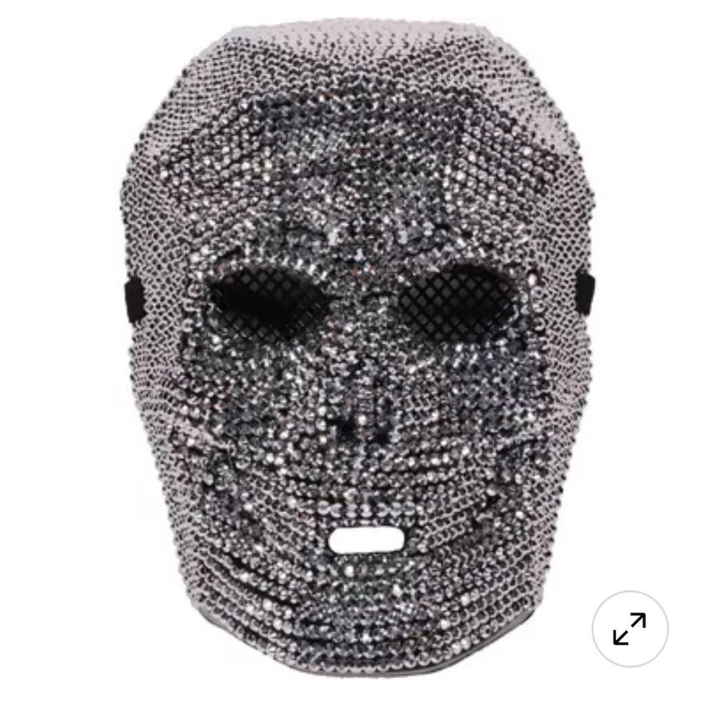 Party City Sparkling Rhinestone Skull Mask